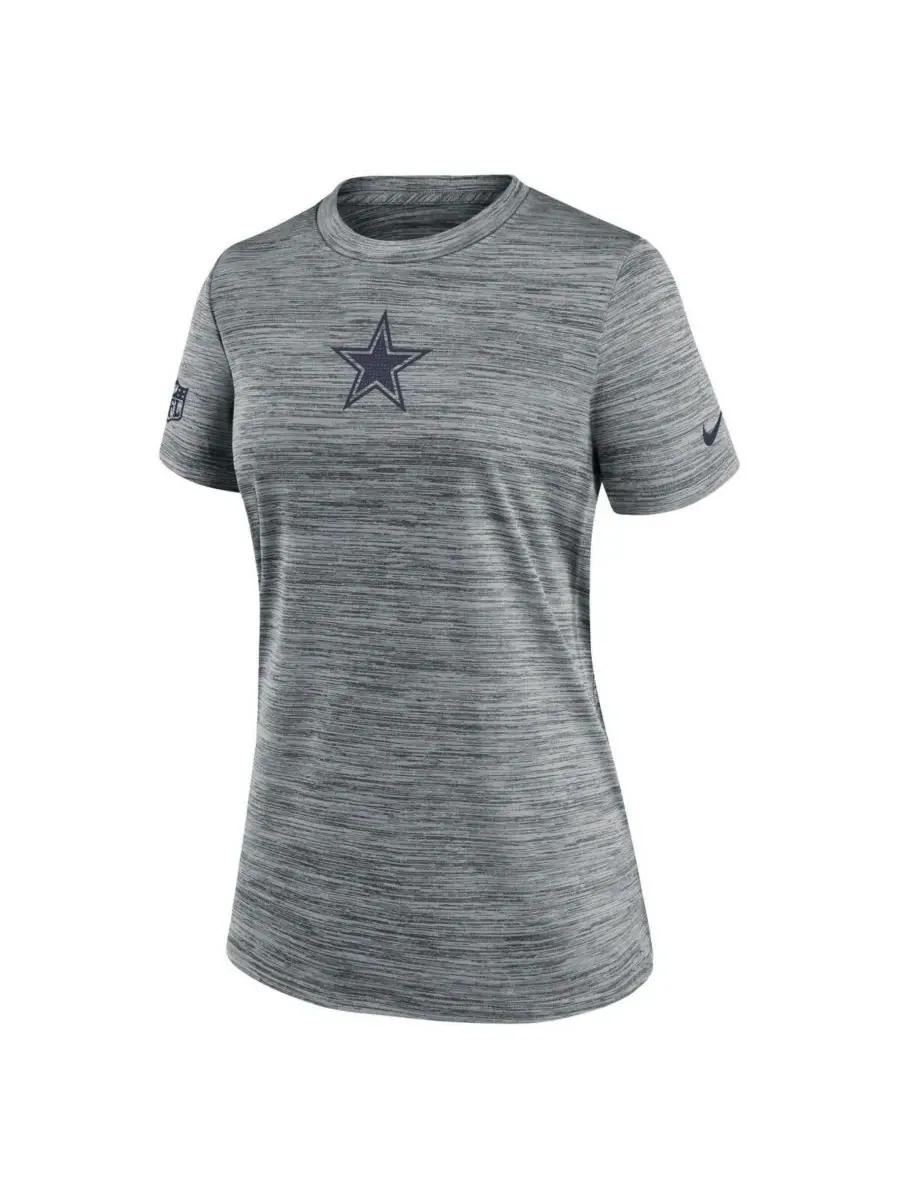 Nike Женская серая футболка Dallas Cowboys Sideline Velocity Performance — изображение 3 из 3, серый