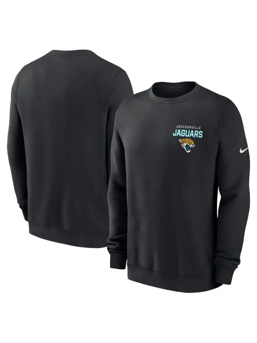 Nike Мужская черная флисовая толстовка Jacksonville Jaguars Primetime Club — изображение 1 из 3, черный
