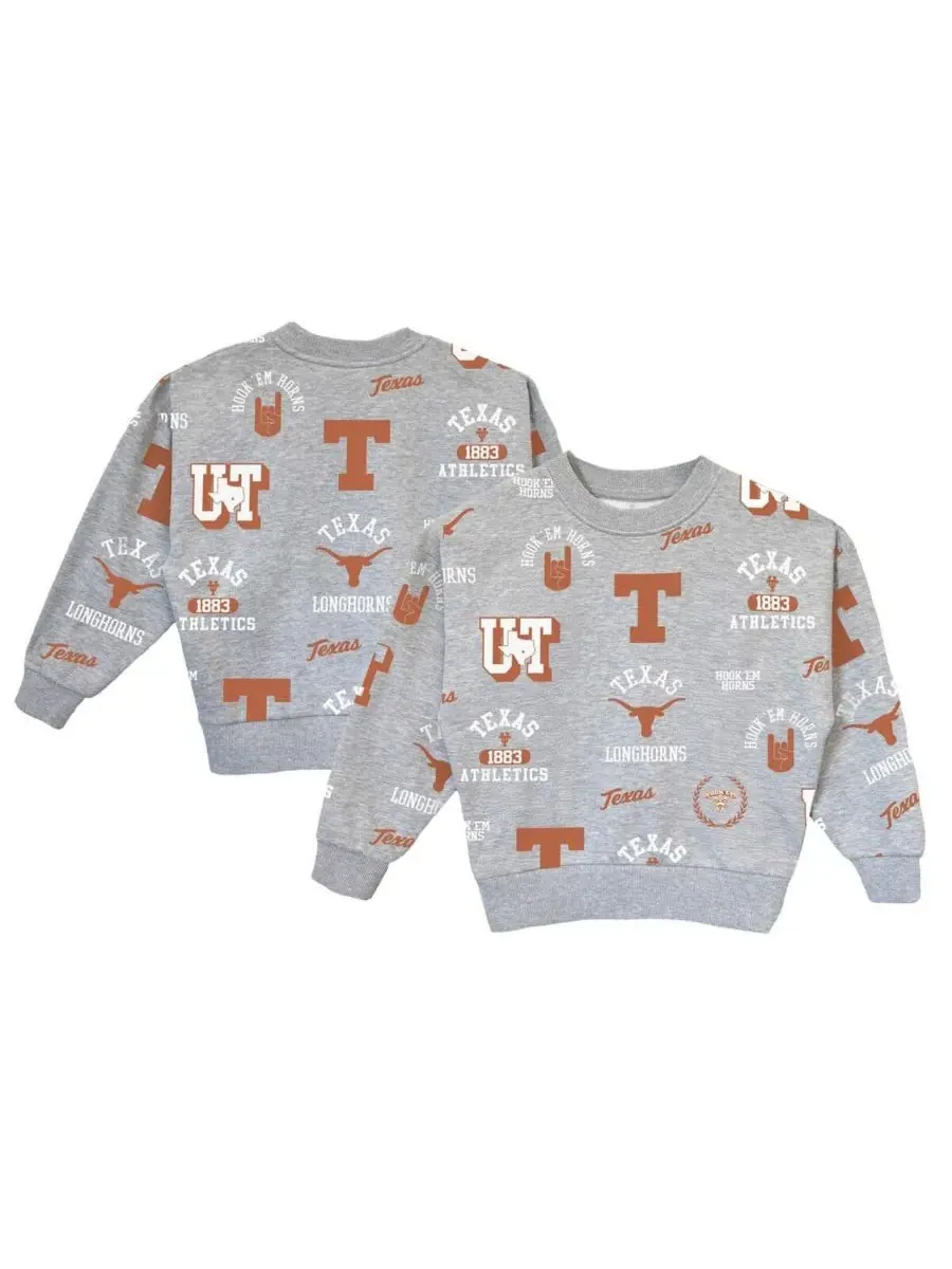 Gameday Couture Толстовка-пуловер Big Girls Gray Texas Longhorns Always on Repeat — изображение 1 из 3, серый