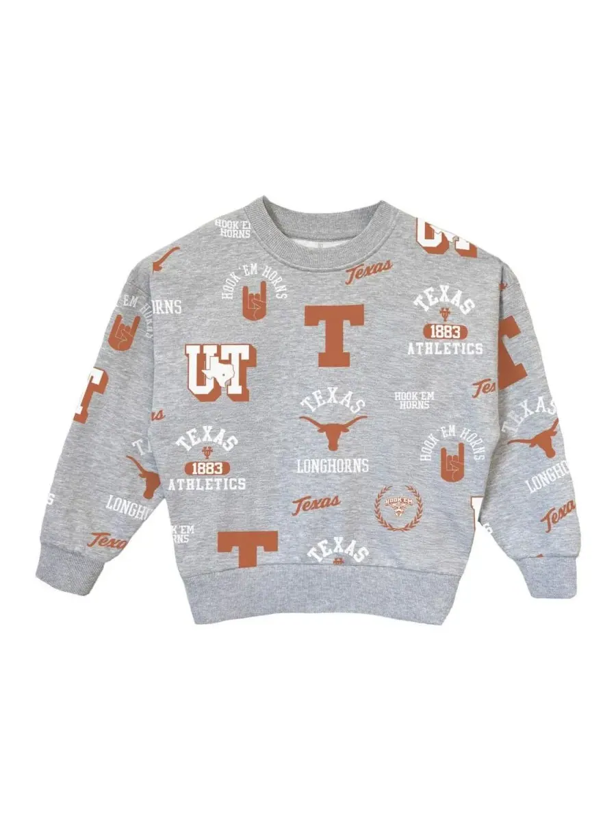 Gameday Couture Толстовка-пуловер Big Girls Gray Texas Longhorns Always on Repeat — изображение 2 из 3, серый