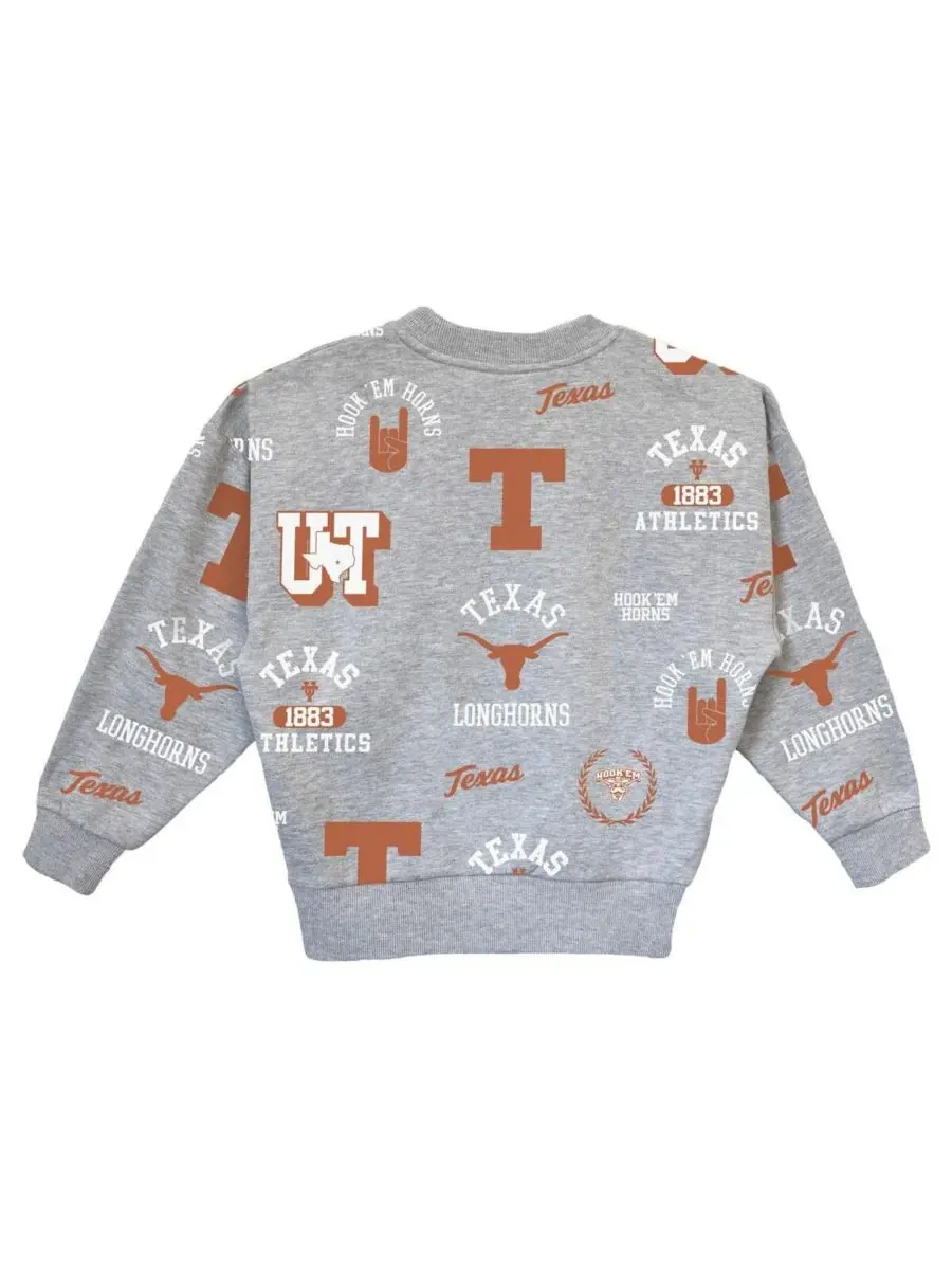 Gameday Couture Толстовка-пуловер Big Girls Gray Texas Longhorns Always on Repeat — изображение 3 из 3, серый