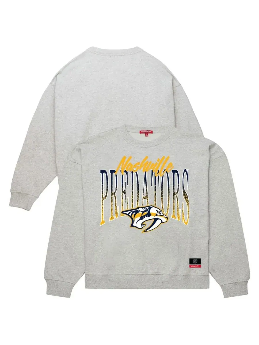 Mitchell & Ness Женская толстовка цвета «Хизер Грей» с символикой хоккейного клуба «Нэшвилл — изображение 1 из 3, серый