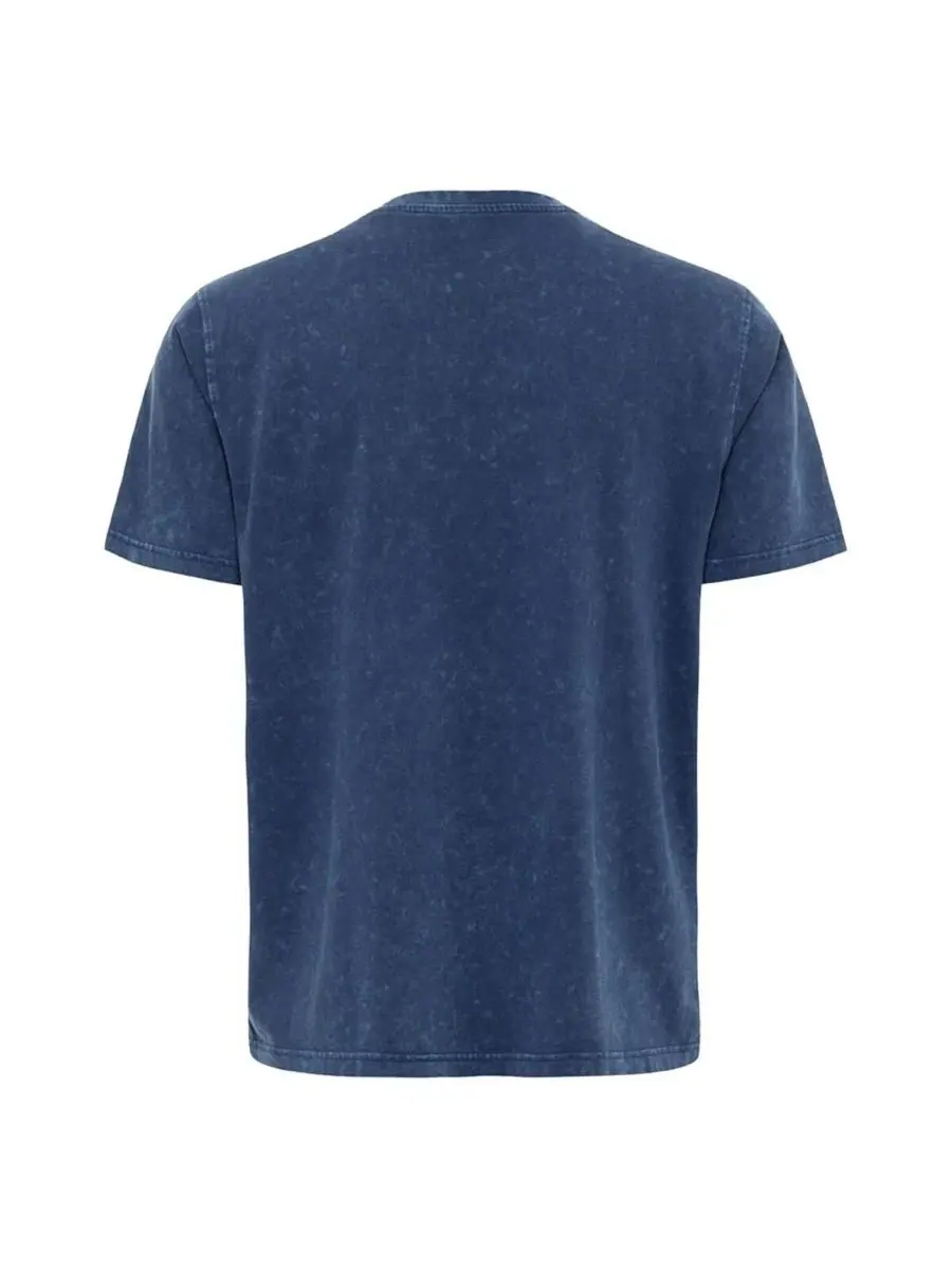 Sportiqe Мужская и женская синяя футболка Minnesota Timberwolves из коллекции Distressed Rock Roll — изображение 2 из 3