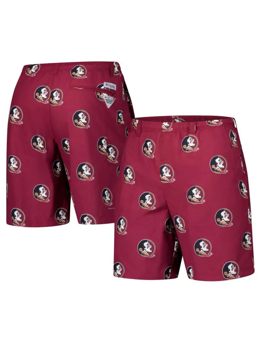 Мужские шорты Garnet Florida State Seminoles PFG Backcast III Omni-Shade Columbia — изображение 1 из 3, гранат