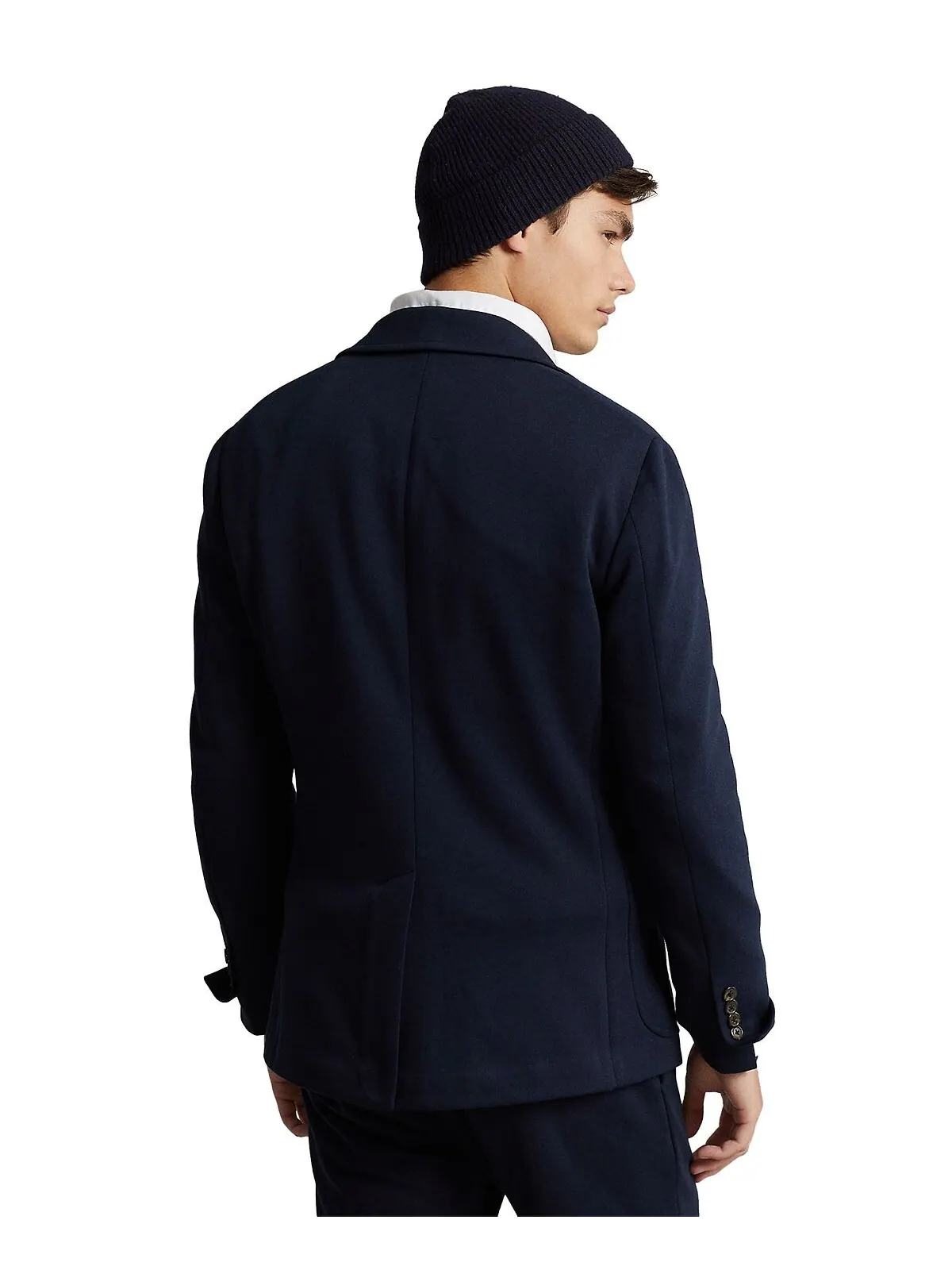 Мужской пиджак polo soft двойной вязки Polo Ralph Lauren — изображение 2 из 4, темно-синий
