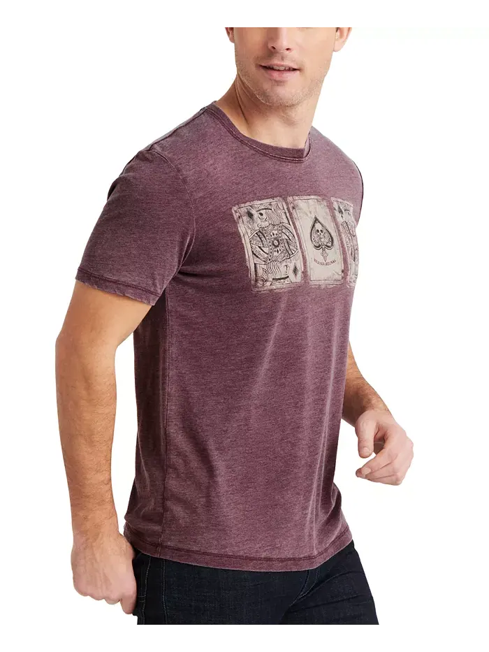 Мужская футболка с коротким рукавом Poker Cards, модель Port Royle Burnout Lucky Brand — изображение 3 из 3