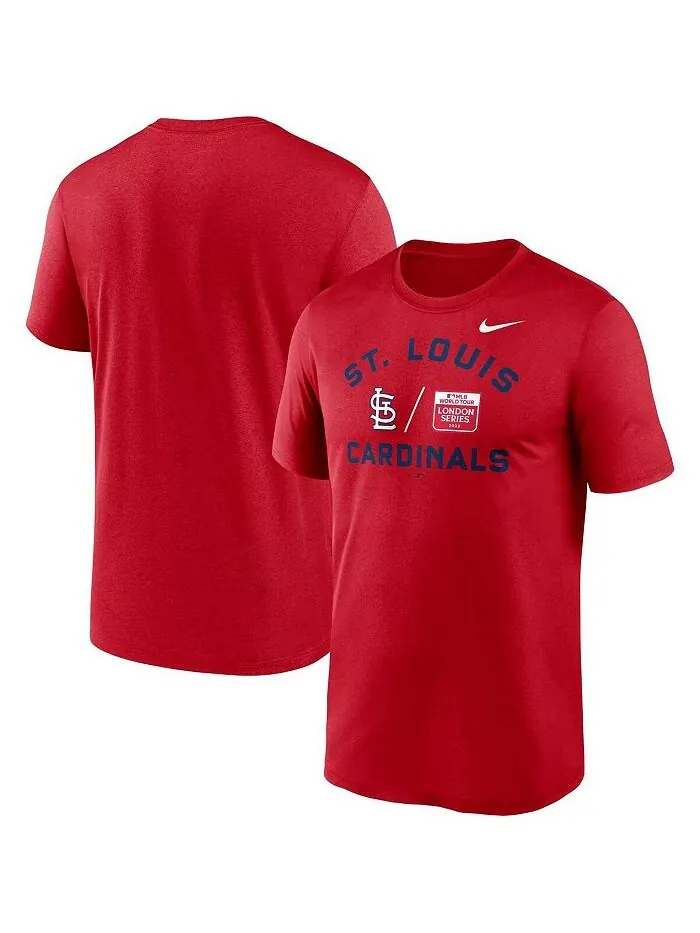 Мужская красная футболка St. Louis Cardinals MLB World Tour: London Series 2023 Legend Performance — изображение 1 из 3