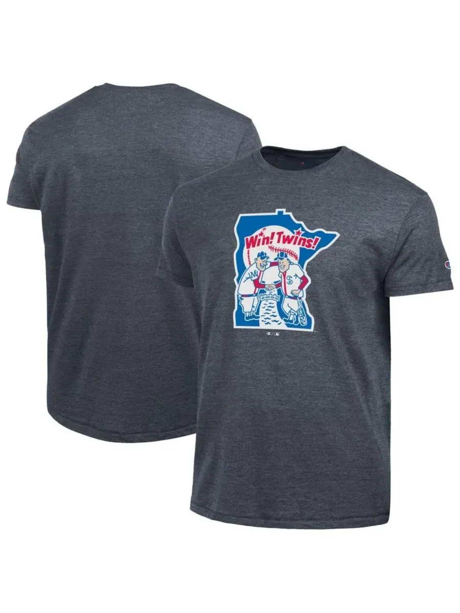 Футболка с принтом Cooperstown Logo Tri-Blend Champion — изображение 1 из 3, темно-синий