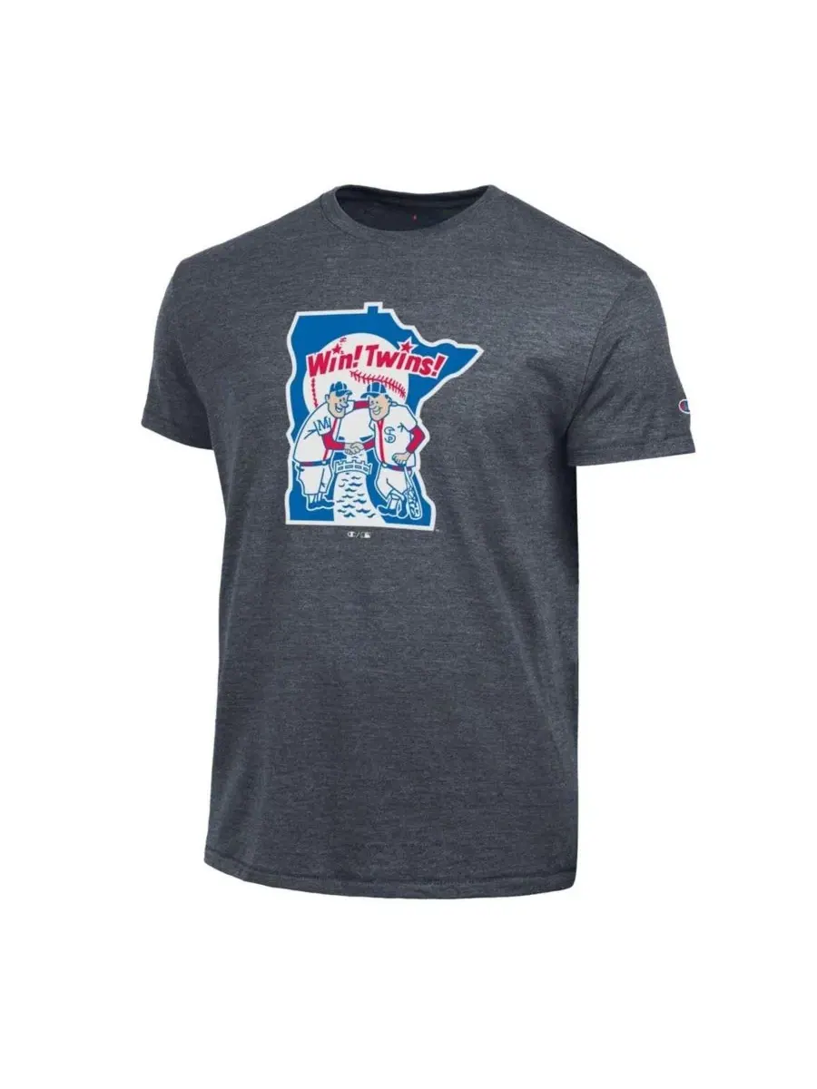 Футболка с принтом Cooperstown Logo Tri-Blend Champion — изображение 2 из 3, темно-синий