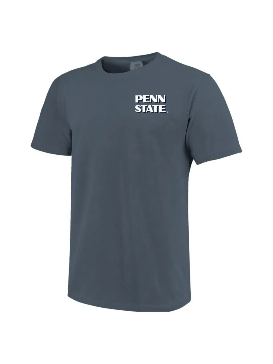 Футболка с принтом Penn State Nittany Lions Comfort Colors Team Statue Image One — изображение 2 из 3, темно-синий