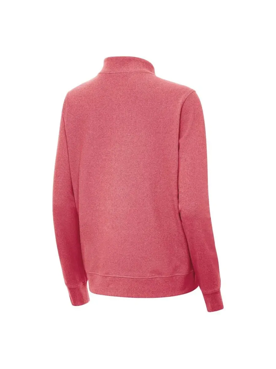 Женская куртка-олимпийка с четверть-застежкой Indiana Hoosiers Crush Quarter-Zip Antigua — изображение 2 из 3, красный