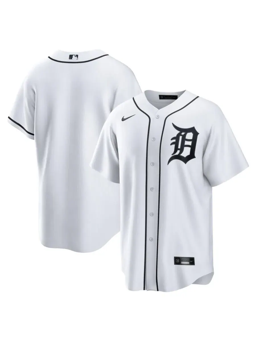 Бейсбольная джерси Nike с принтом, Detroit Tigers — изображение 1 из 3, белый