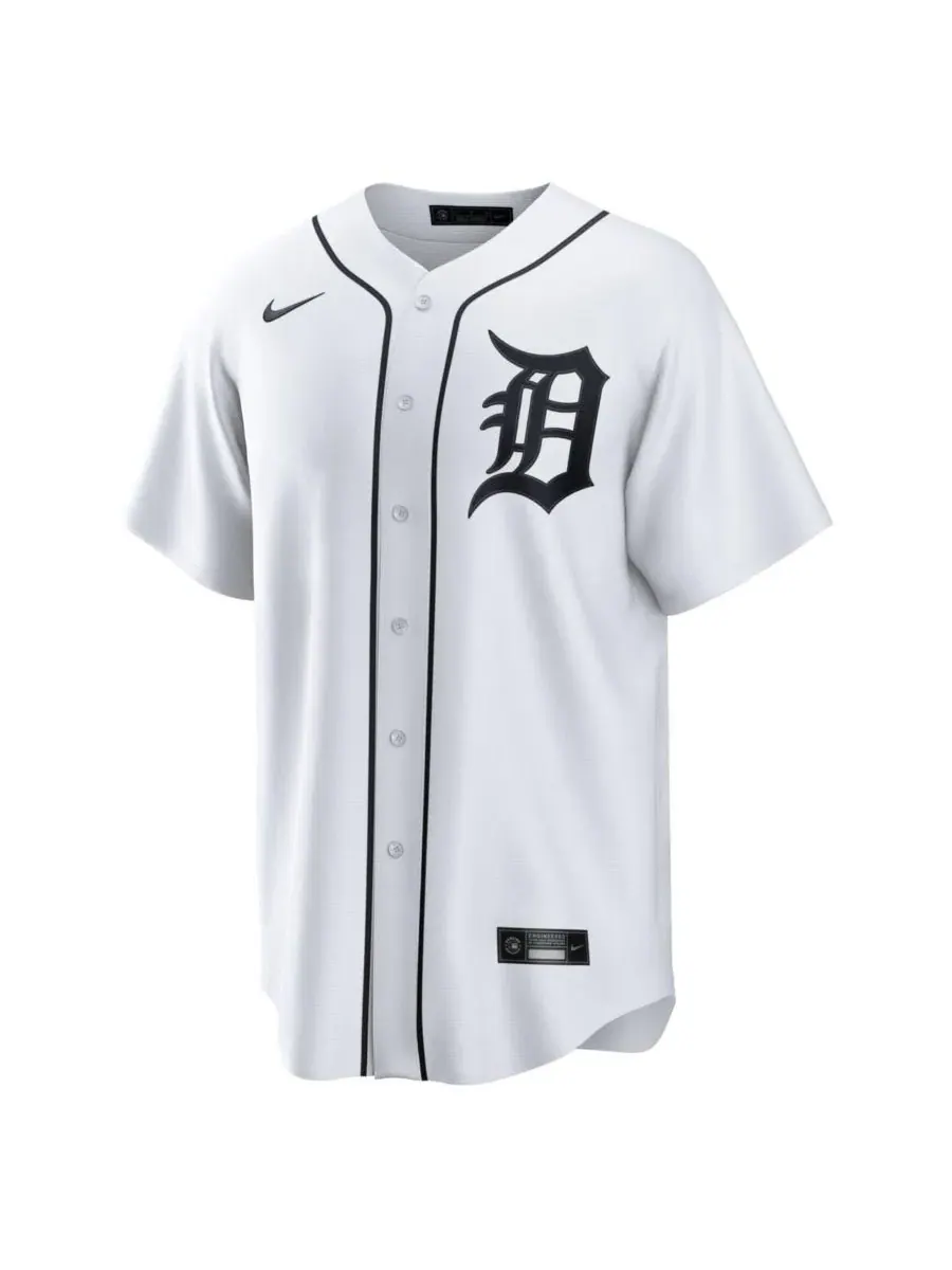 Бейсбольная джерси Nike с принтом, Detroit Tigers — изображение 2 из 3, белый