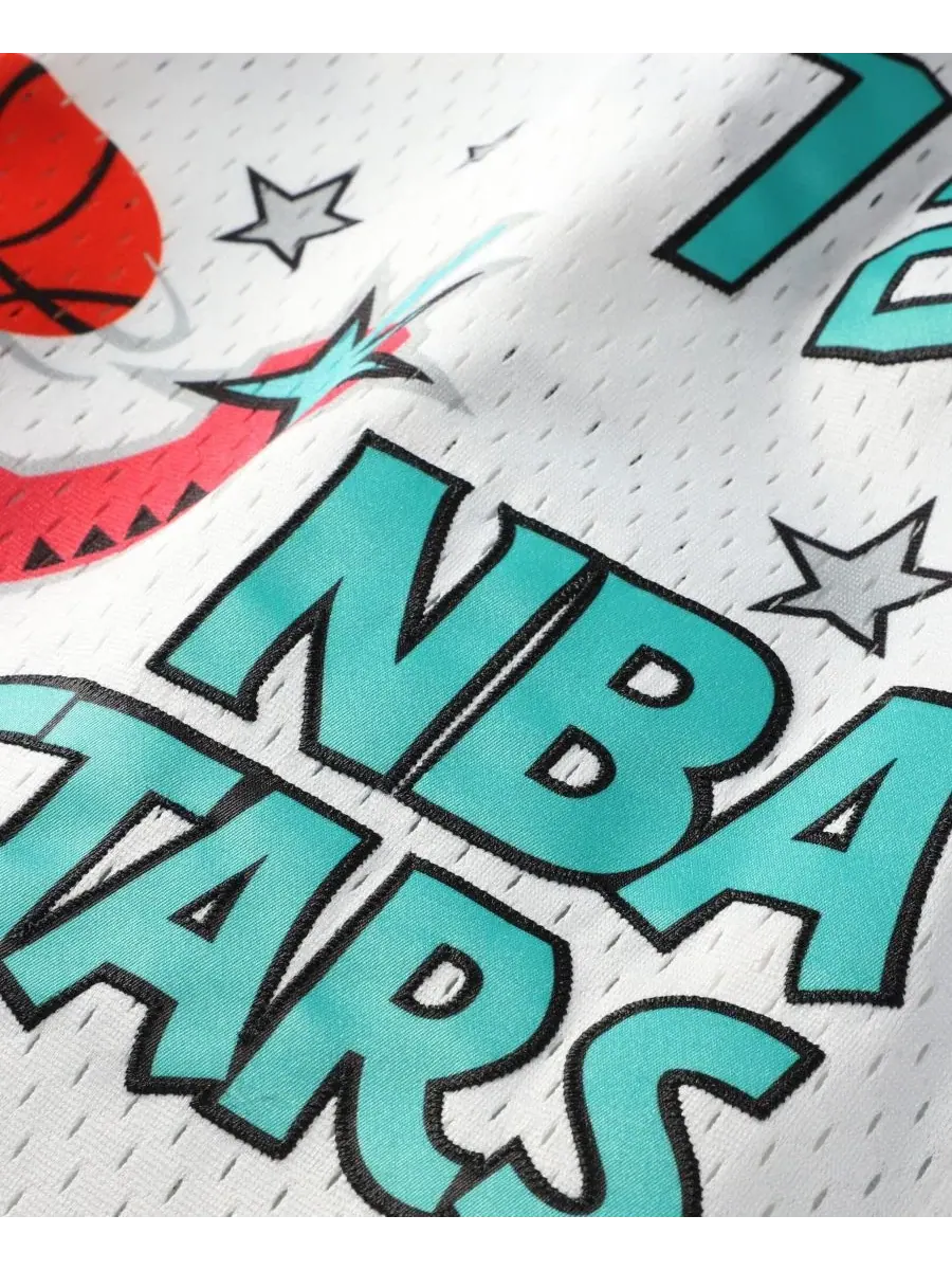 Майка баскетбольная John Stockton White 1996 NBA All-Star Game Hardwood Classics Swingman Mitchell — изображение 4 из 5