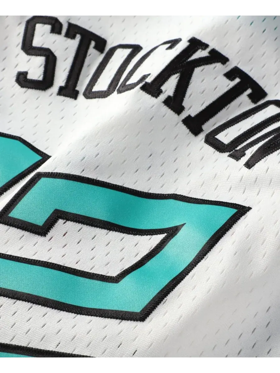 Майка баскетбольная John Stockton White 1996 NBA All-Star Game Hardwood Classics Swingman Mitchell — изображение 5 из 5
