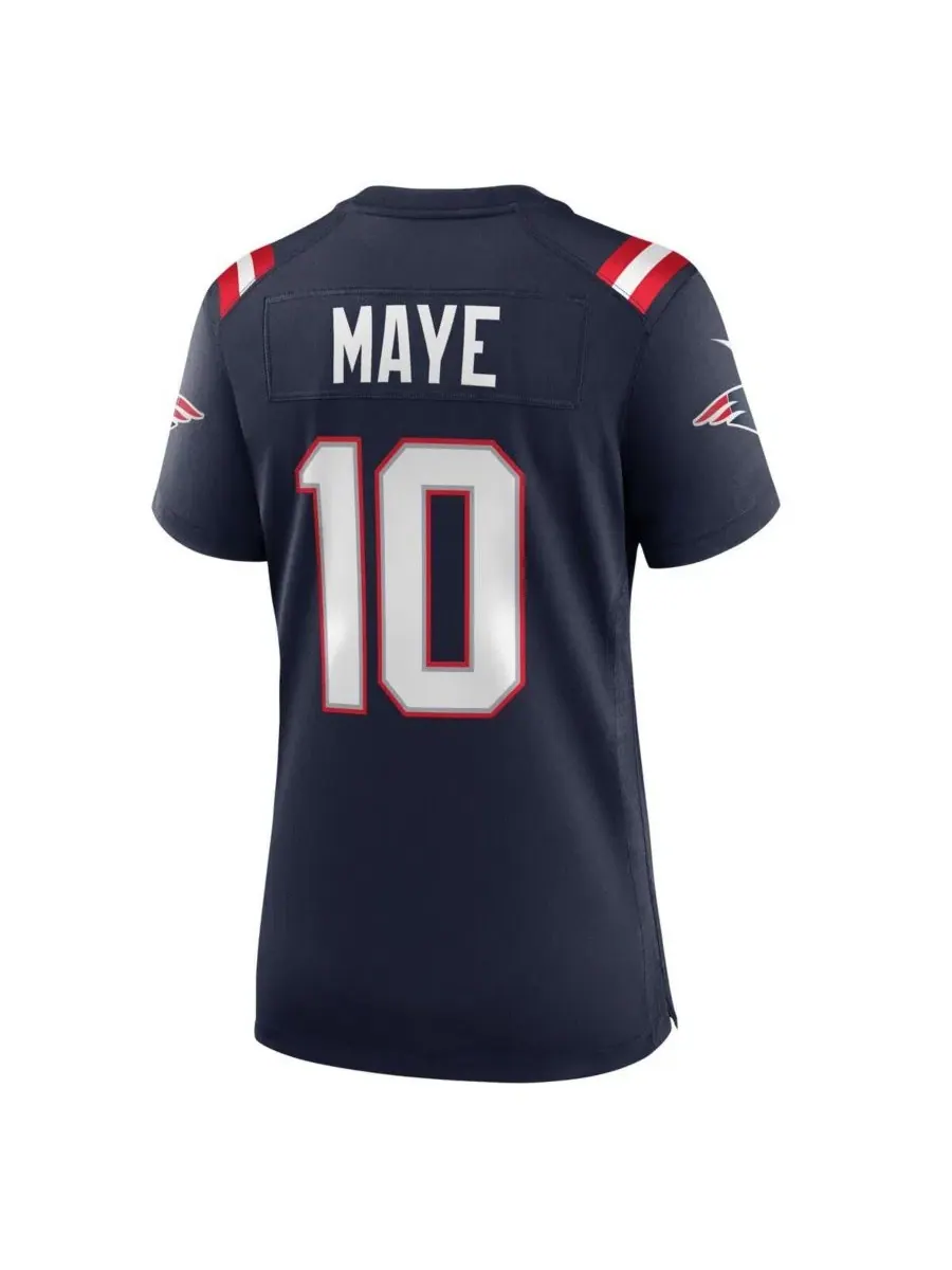Игровая футболка Drake Maye Nike — изображение 2 из 3, темно-синий