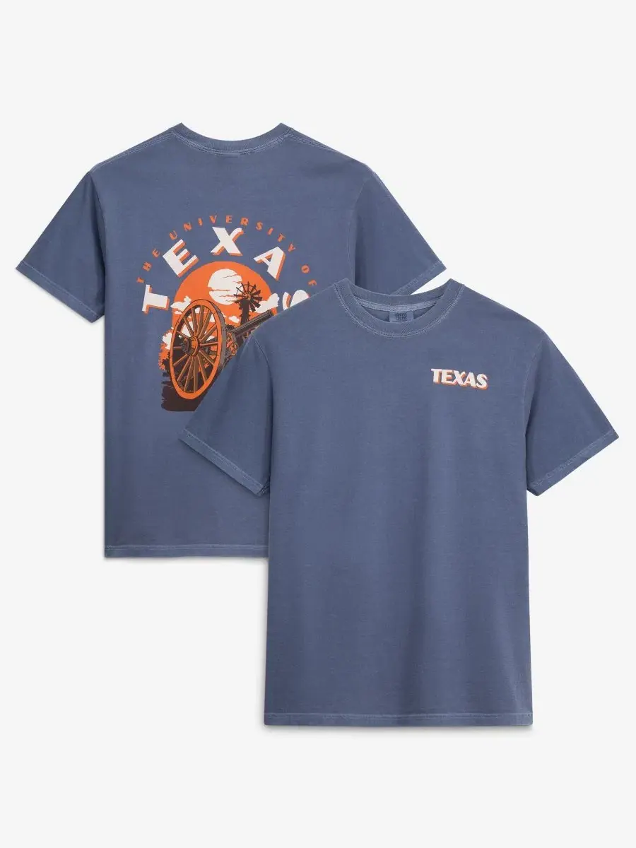 Футболка с принтом Texas Longhorns Image One — изображение 1 из 3, темно-синий