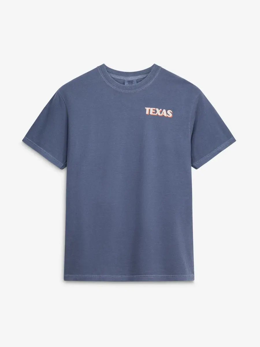 Футболка с принтом Texas Longhorns Image One — изображение 3 из 3, темно-синий