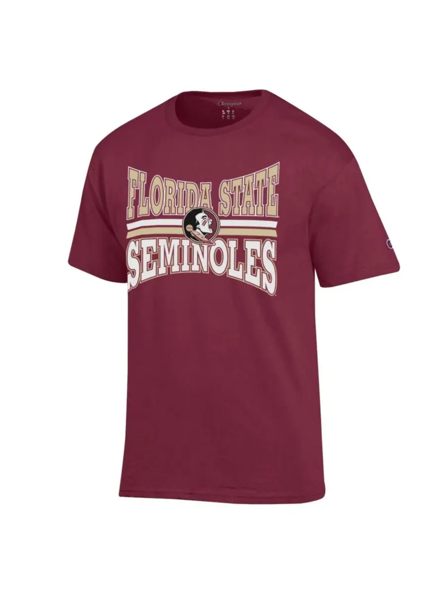 Футболка с принтом Florida State Seminoles Team Zoom Champion — изображение 2 из 3, гранат