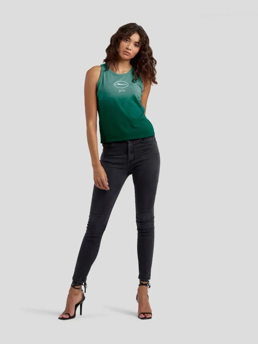Женский топ-майка без рукавов с омбре-принтом New York Jets WEAR by Erin Andrews — изображение 4 из 4, зеленый