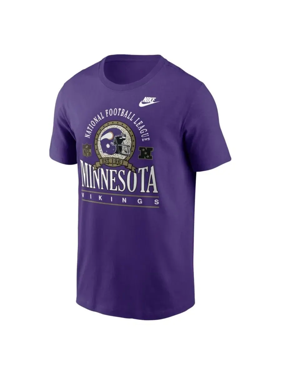 Футболка мужская с коротким рукавом, с принтом Nike — изображение 2 из 2, фиолетовый