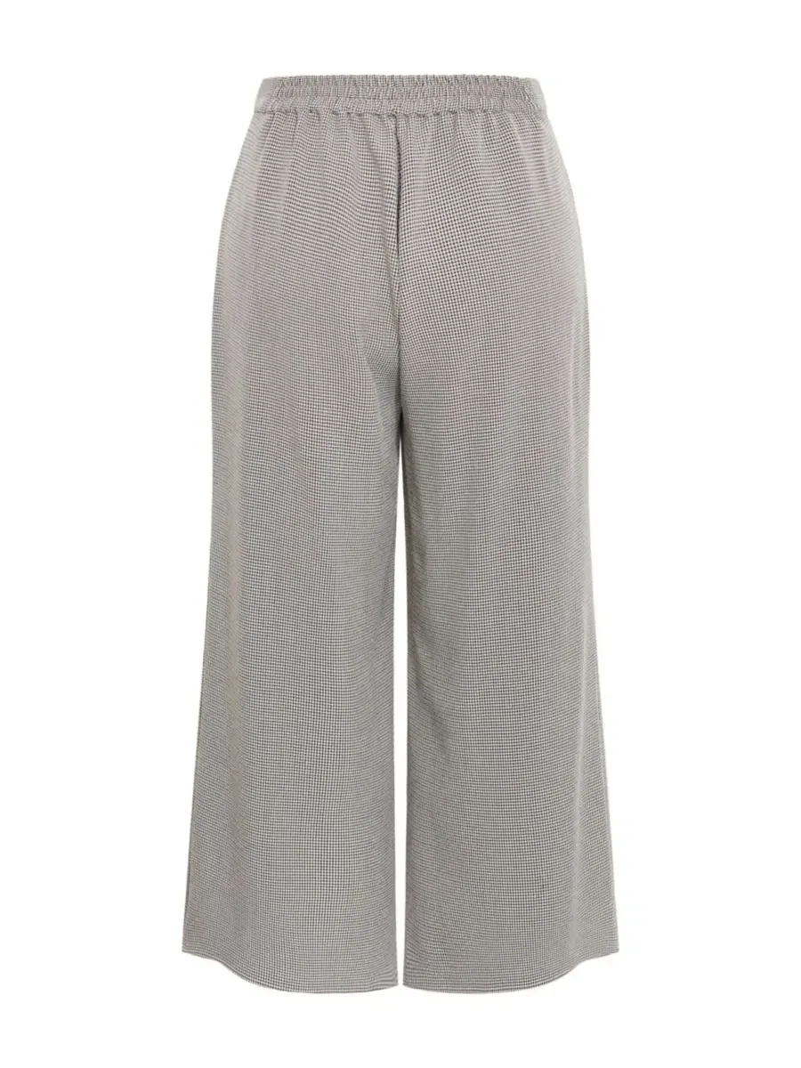 Широкие брюки с защипами Hailey Check CITY CHIC, Neutral Check — изображение 4 из 5