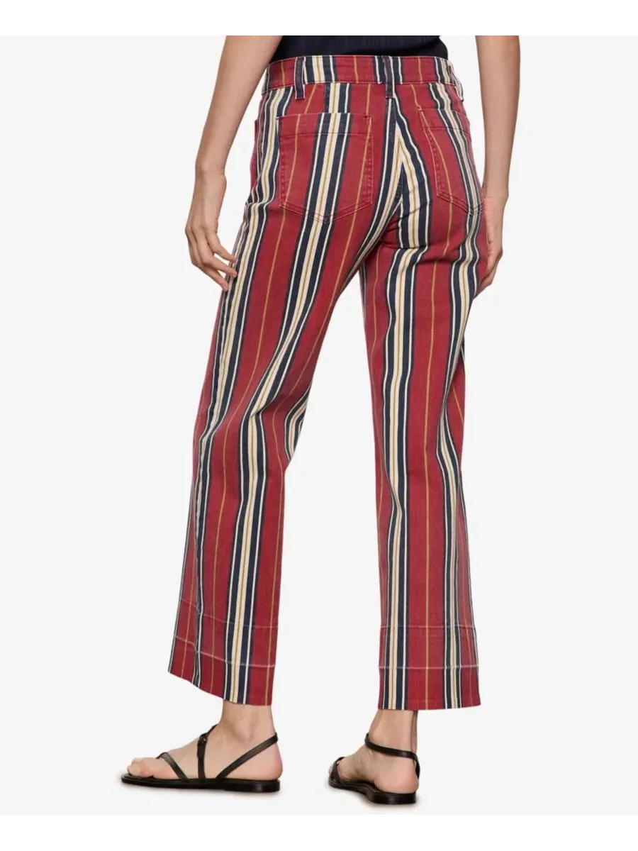 Джинсы широкие с высокой посадкой Sanctuary, Very Berry Stripe — изображение 5 из 6