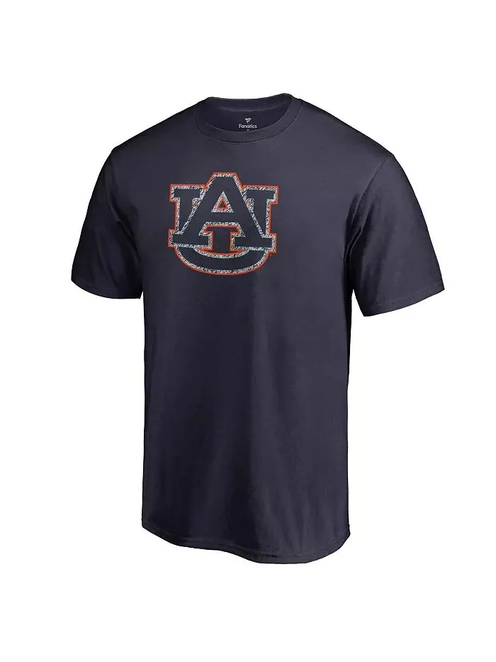 Футболка мужская темно-синяя Auburn Tigers со статическим логотипом Fanatics — изображение 1 из 2