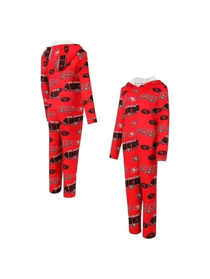 Женский костюм Scarlet San Francisco 49ers Roadway Allover Print Microfleece Full Zip Union — изображение 1 из 3