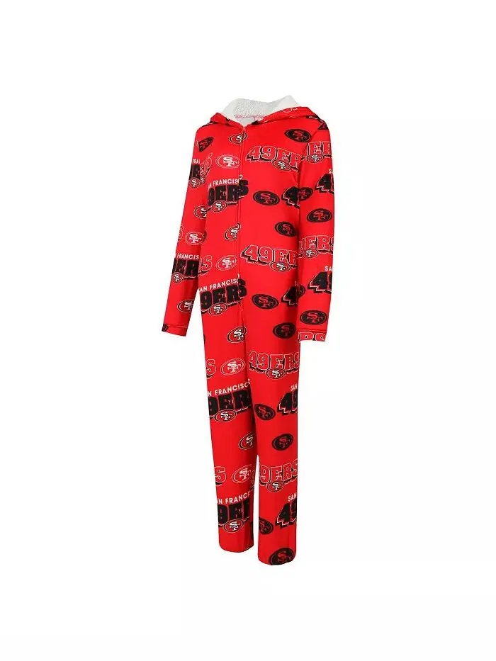 Женский костюм Scarlet San Francisco 49ers Roadway Allover Print Microfleece Full Zip Union — изображение 2 из 3