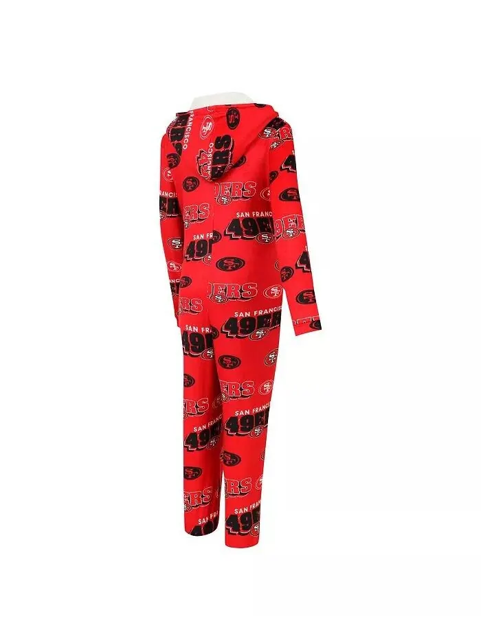 Женский костюм Scarlet San Francisco 49ers Roadway Allover Print Microfleece Full Zip Union — изображение 3 из 3
