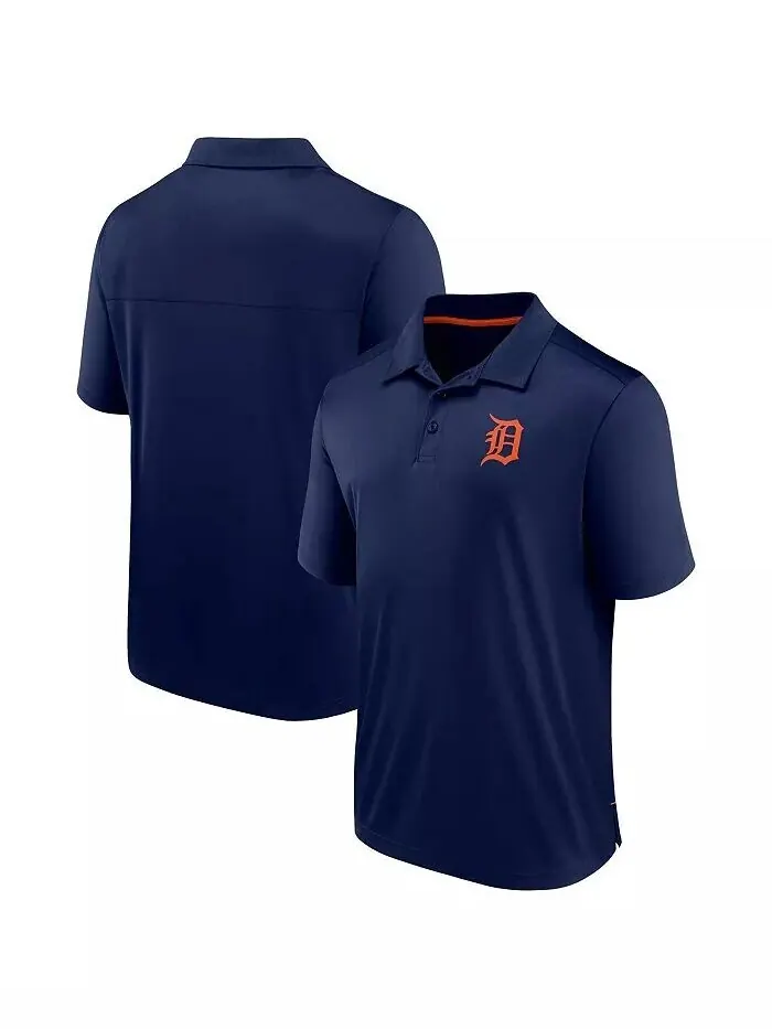 Мужская темно-синяя рубашка поло Detroit Tigers Hands Down Fanatics — изображение 1 из 3