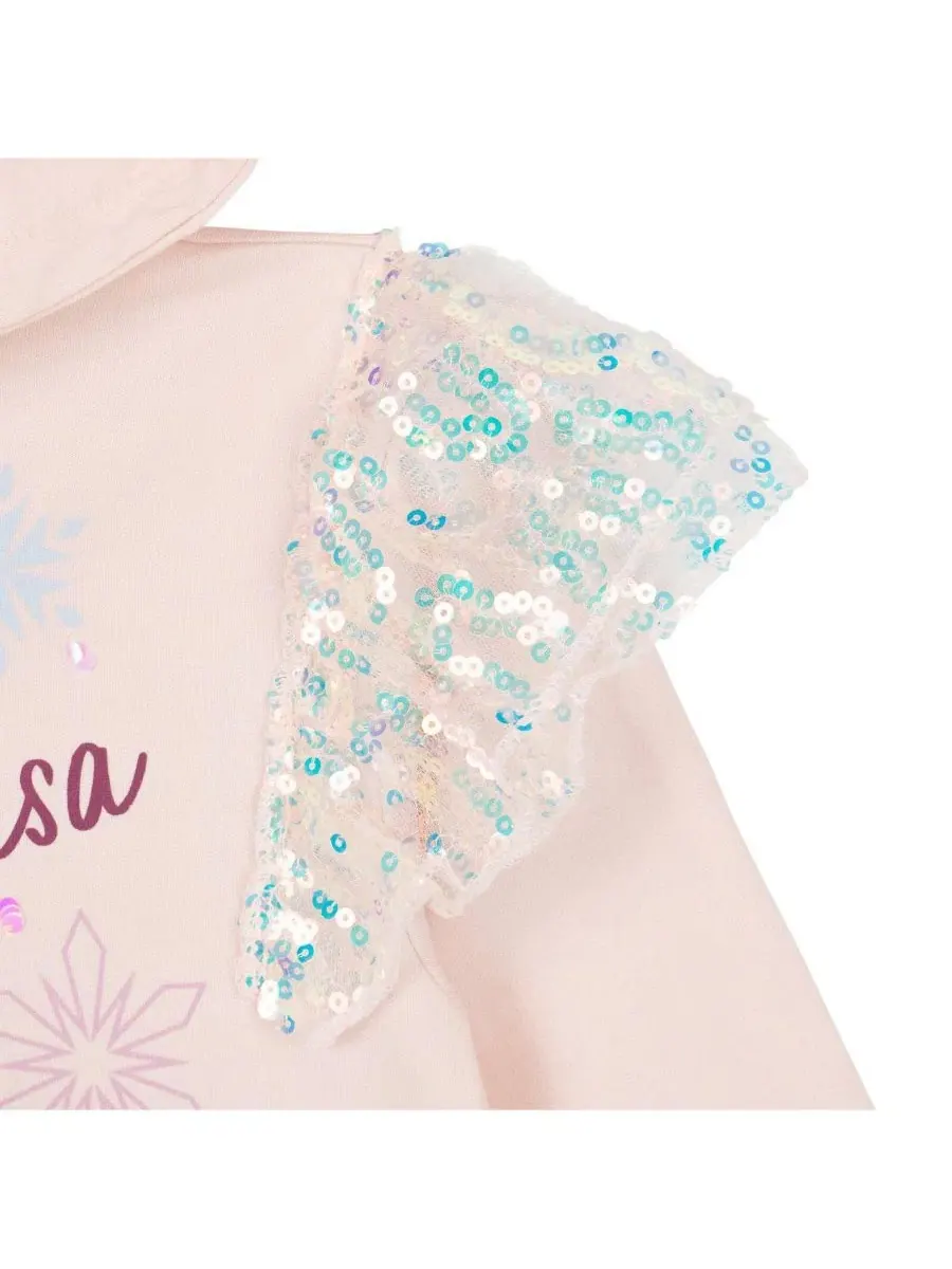Детская худи с капюшоном с принтом Эльзы Frozen, Elsa Peach — изображение 2 из 3