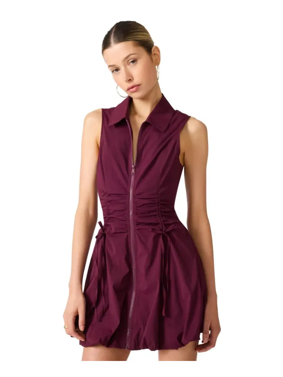 Платье мини Daisie с молнией Steve Madden, Deep Fig — изображение 1 из 5