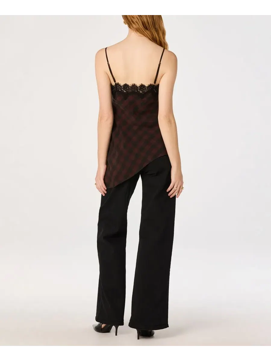 Топ без рукавов Laura с V-образным вырезом ASTR the Label, Brwn Plaid — изображение 4 из 4
