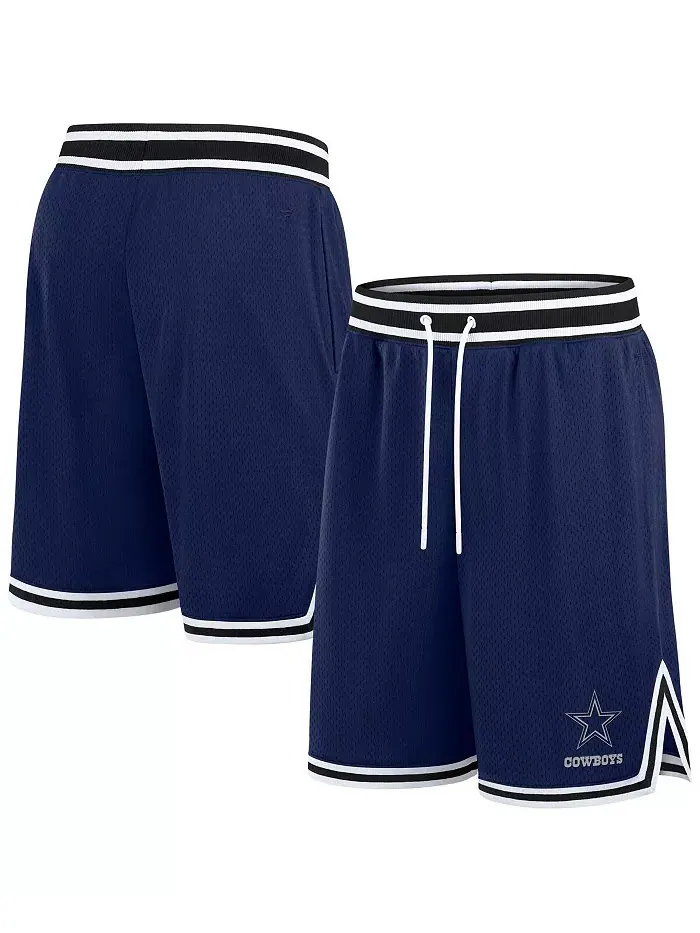 Мужские шорты Dallas Cowboys Elements Future Ground Mesh в синем цвете Fanatics — изображение 1 из 3