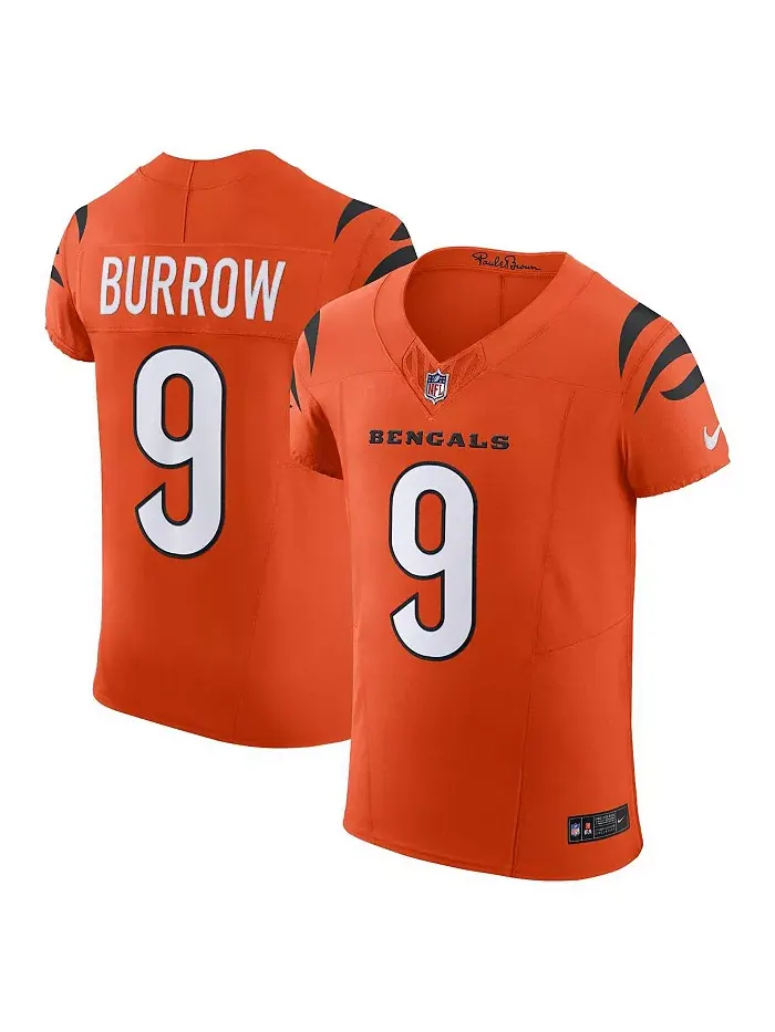 Мужская оранжевая футболка Cincinnati Bengals Vapor F.U.S.E. Elite Джо Берроу Nike — изображение 1 из 3