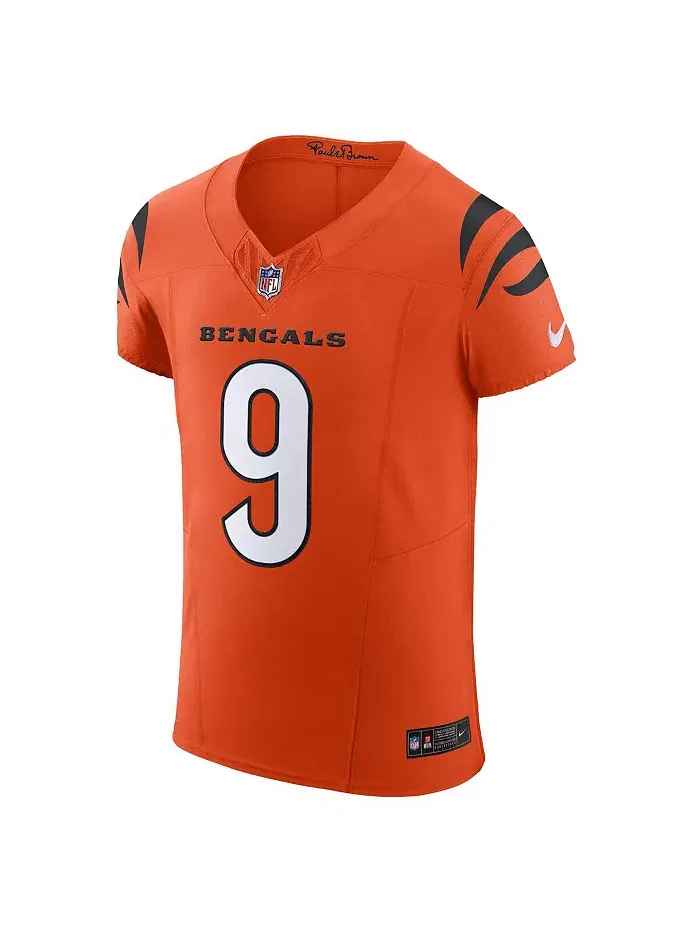 Мужская оранжевая футболка Cincinnati Bengals Vapor F.U.S.E. Elite Джо Берроу Nike — изображение 3 из 3