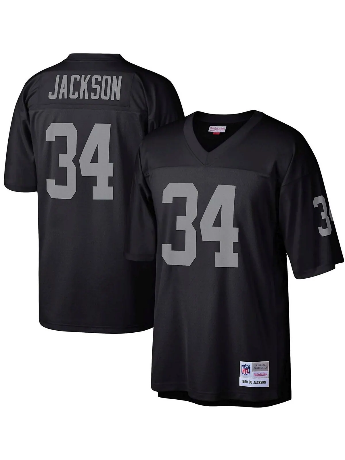 Футболка Mitchell & Ness bo jackson black las vegas raiders legacy