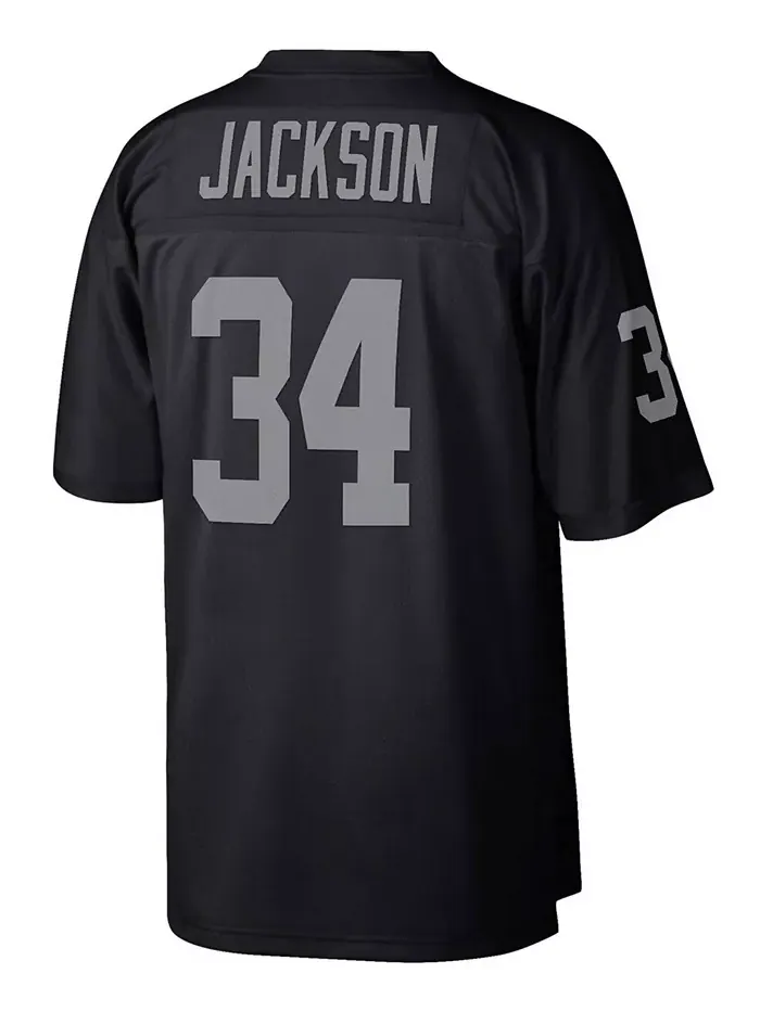 Мужская реплика джерси Bo Jackson Las Vegas Raiders в черном цвете Mitchell & Ness — изображение 3 из 3