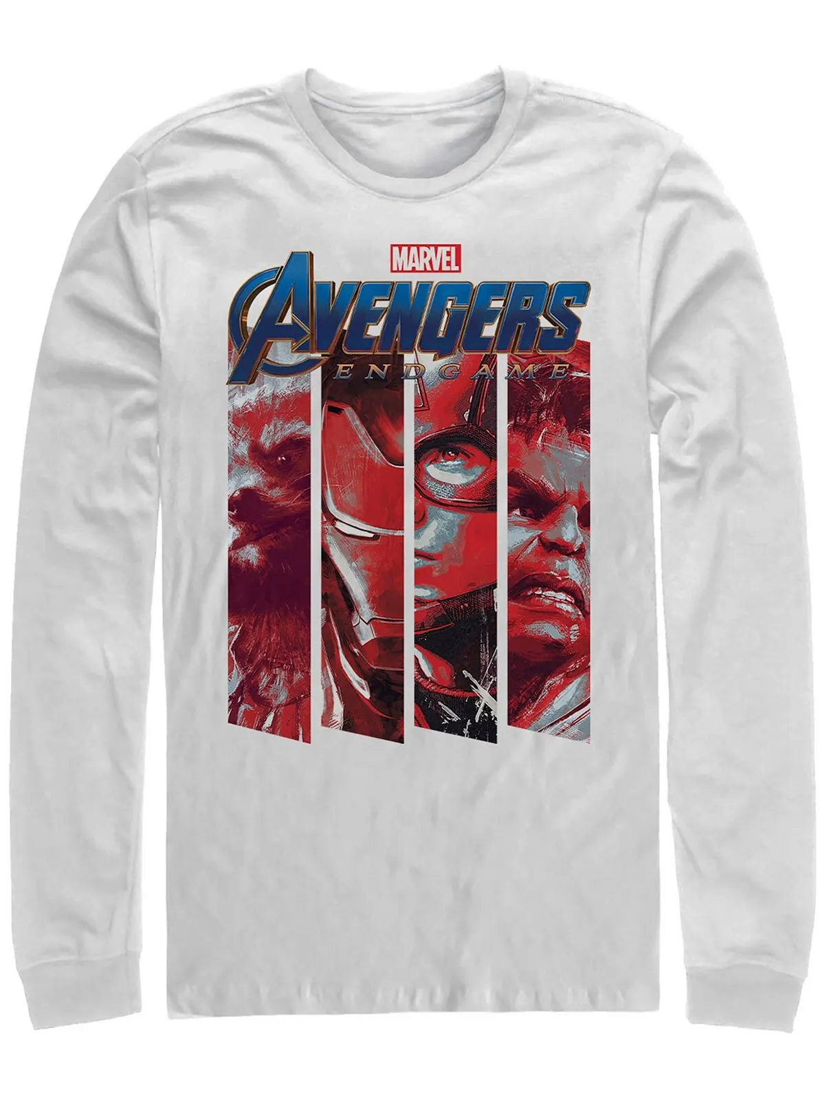 Логотип marvel men's avengers endgame panel, футболка с длинным рукавом Fifth Sun — изображение 1 из 1, белый