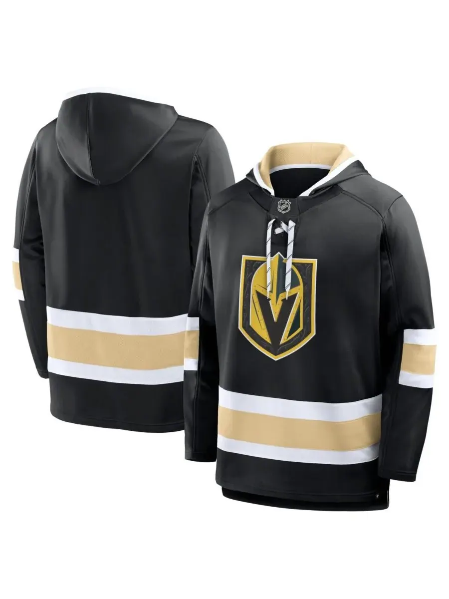 Fanatics Мужская черная флисовая толстовка Vegas Golden Knights Prime Time — изображение 1 из 5, черный золотистый