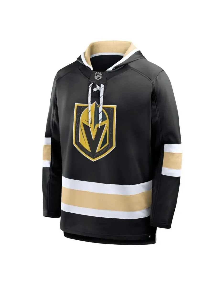 Fanatics Мужская черная флисовая толстовка Vegas Golden Knights Prime Time — изображение 2 из 5, черный золотистый