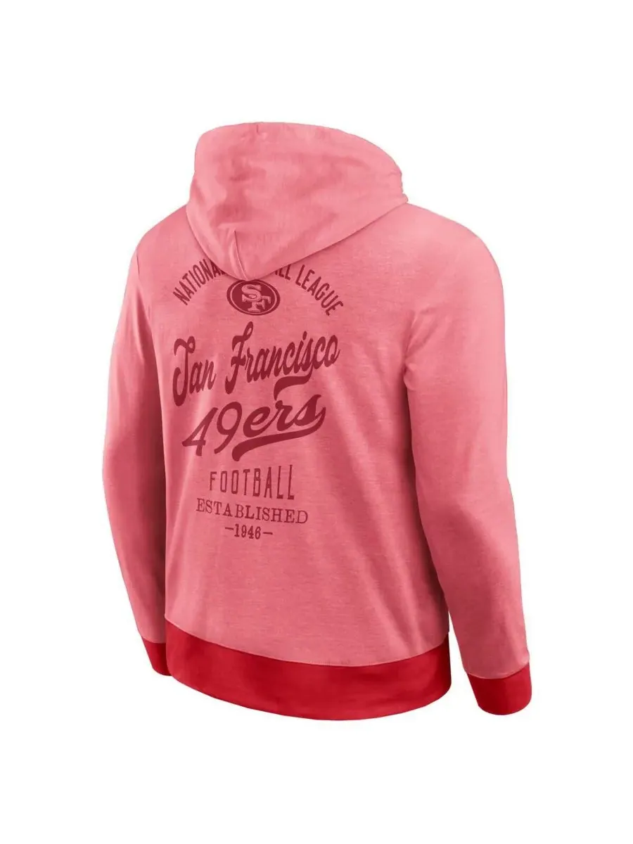 Мужская толстовка с капюшоном Darius Rucker Collection от San Francisco 49ers из алой трикотажной — изображение 3 из 3