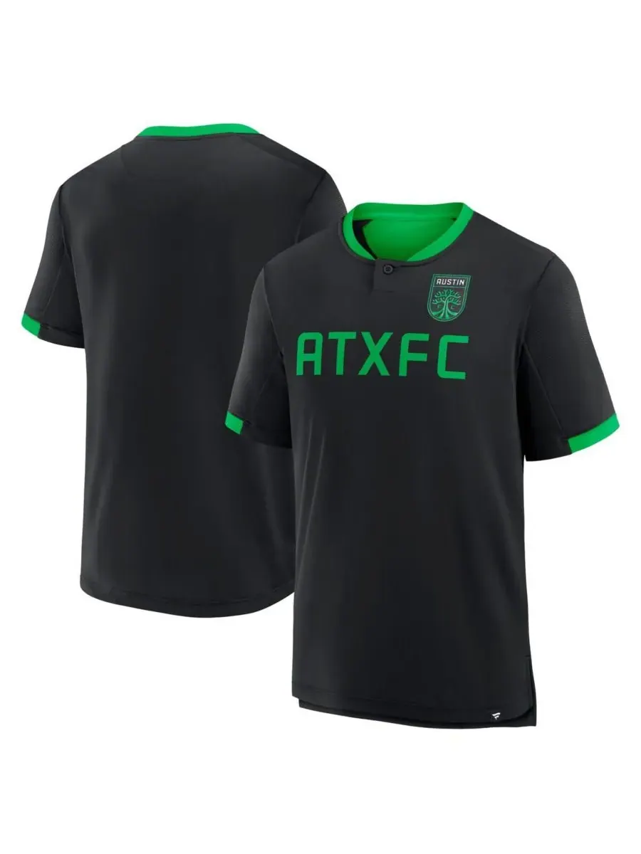 Fanatics Мужская черная футболка Austin FC с надписью "Нападающий в добавленное время" — изображение 1 из 3, черный