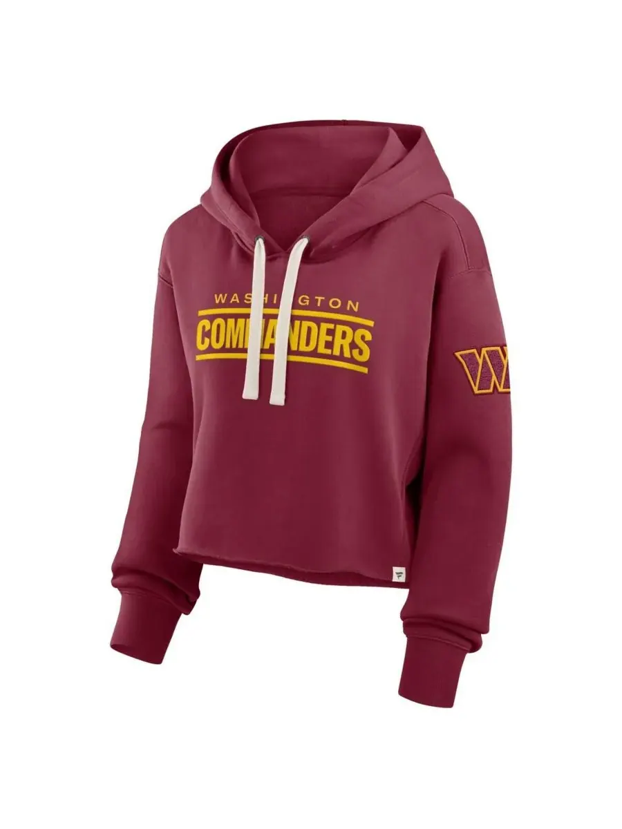 Fanatics Женская укороченная толстовка Washington Commanders Oversized Hometown Heritage бордового — изображение 2 из 3