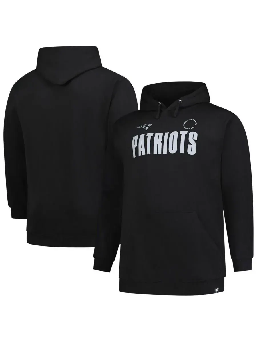 Fanatics Мужская черная толстовка New England Patriots Big Tall Chip Shot