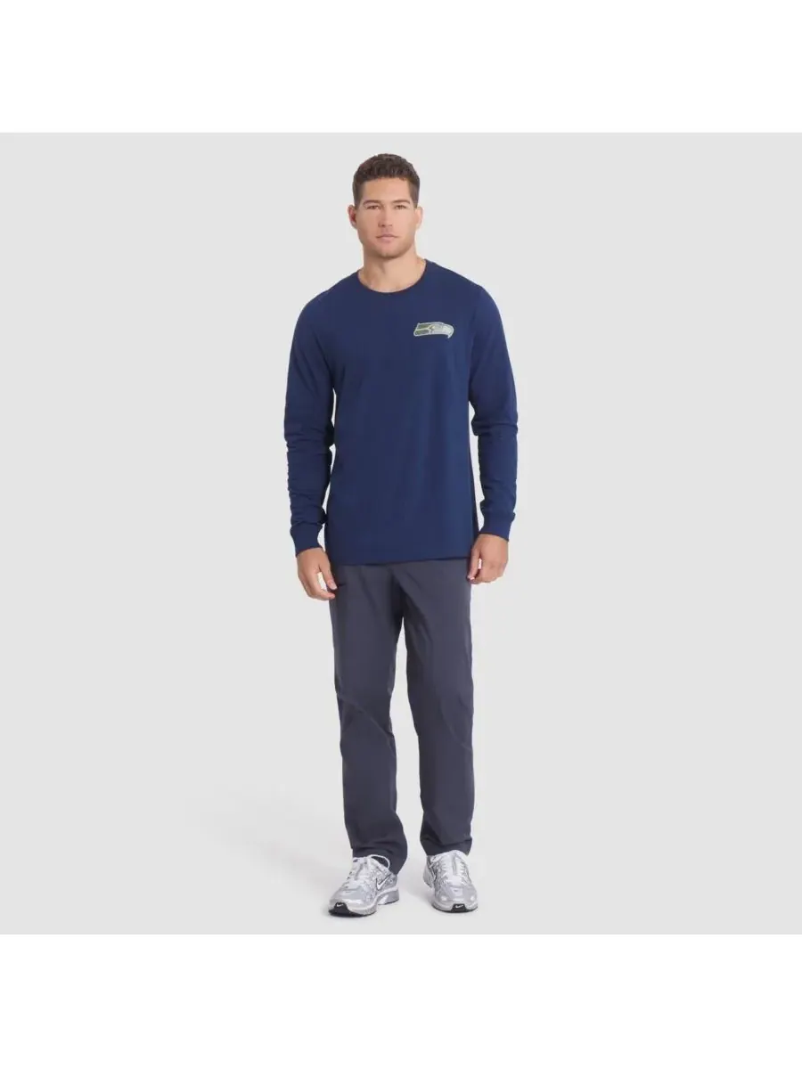 Nike Мужская футболка с длинным рукавом цвета "Сиэтл Сихокс" из коллекции "Соперничество 2025" — изображение 3 из 3