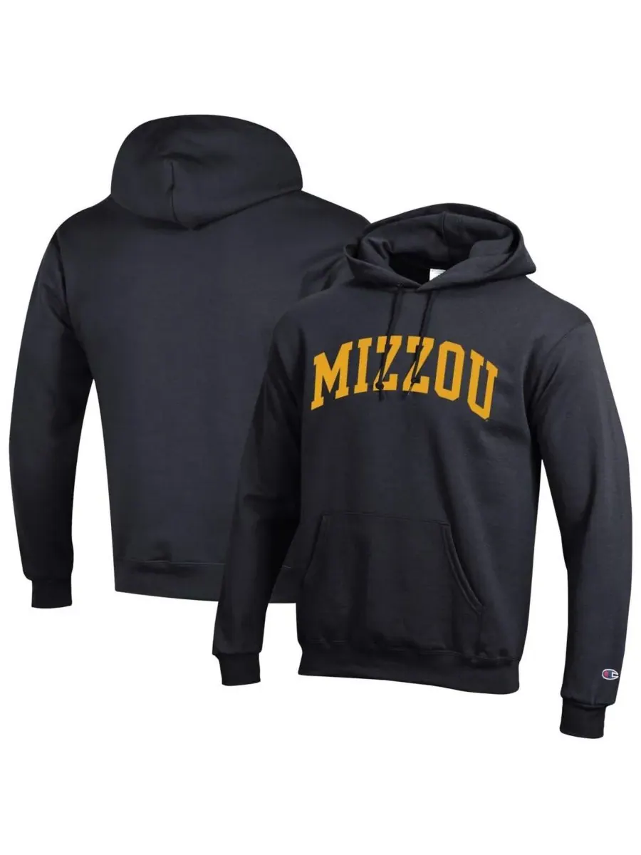 Champion Мужская черная толстовка с капюшоном из флиса с символикой команды Missouri Tigers Basic — изображение 1 из 3