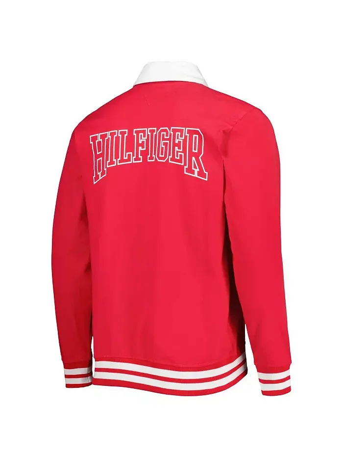 Мужская красная поло с длинным рукавом Kansas City Chiefs Cody Tommy Hilfiger — изображение 3 из 4